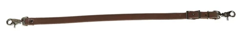 Berlin Wickett Craig oiled harness leather breast collar helper 3/4 inch by 26 inch with nickel plated hardware western horse tack