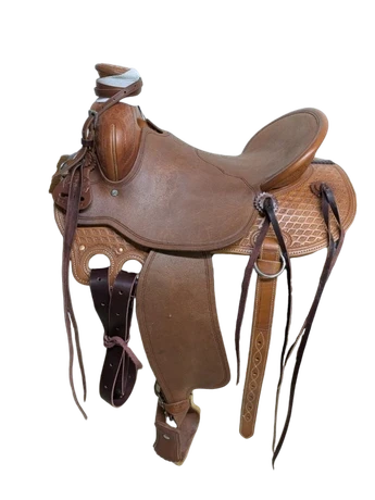 WPA096-426 16 inch New McCall Mclite Western Woodpost All Around Saddle Regular Tree