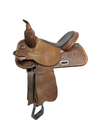 2-1430 14 inch Used Circle Y High Horse Western Runaway Barrel Saddle Wide Tree