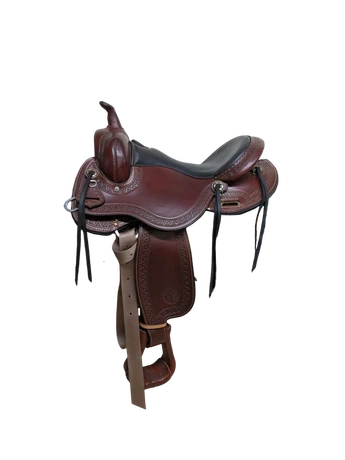 2-1426 16 inch Used Circle Y Western BlueStem Trail Saddle Wide Tree