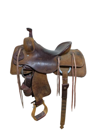 14.5 Inch Used Capo Custom Ranch Roper Western Saddle 897-11852