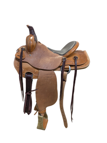 099-426 14.5 inch New McCall Western Teton All Around Saddle FQHB 7 inch 93 Degree