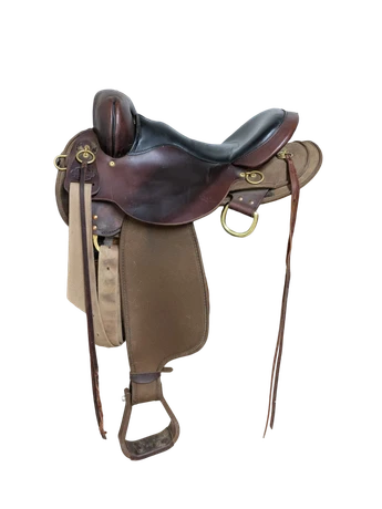 2-1439 15 inch Used Circle Y High Horse Highbank Endurance Saddle Wide Tree