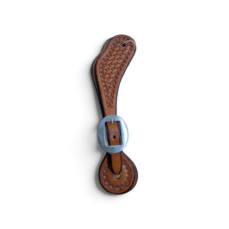 Scott Thomas Spur Straps Stamped Medium Oil Ladies