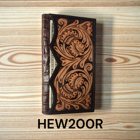 Western Fashion Accessories Circle SH Wallet Floral Design Rodeo Style