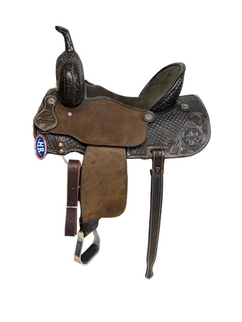 1-1316 15 inch New HR Saddlery Western Barrel Saddle