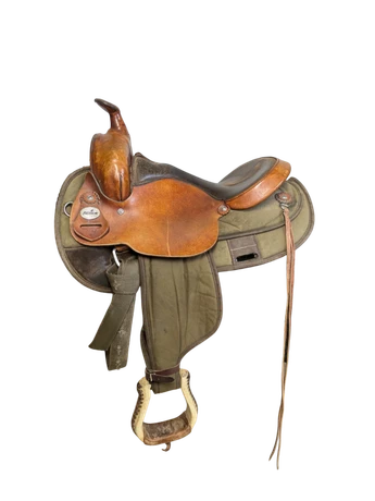 15.25 Inch Used Fabtron Western Trail Saddle 1144-12547