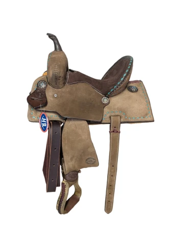 1-1320 12 inch New HR Saddlery Western JR Barrel Racing Youth Saddle