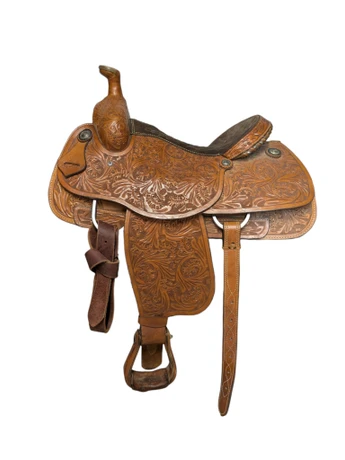 15.5 Inch Used Corriente Western Team Roping Saddle 1157-12674