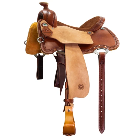 1262 New Circle Y Tallulah Western Breakaway Roping Saddle Wide Tree