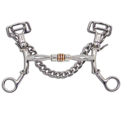 Myler Lynn McKenzie MMB Short Shank and Comfort Snaffle with Copper Roller MB 03, 5'' Mouthpiece Myler Lynn McKenzie MMB Short Shank and Comfort Snaffle with Copper Roller MB 03, 5'' Mouthpiece