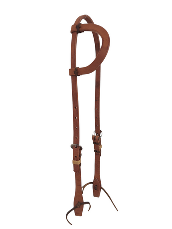 Berlin Hand Tied Headstall Sliding One Ear Western Horse Tack H310