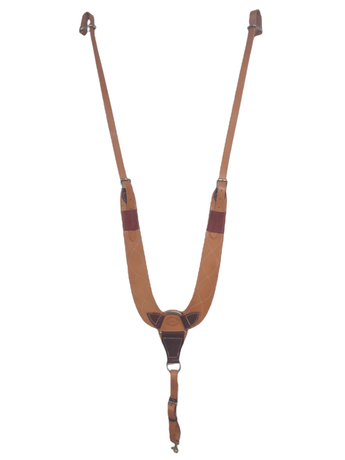 HR Saddlery Pulling Collar Swirl Tooling | Western Leather Breast