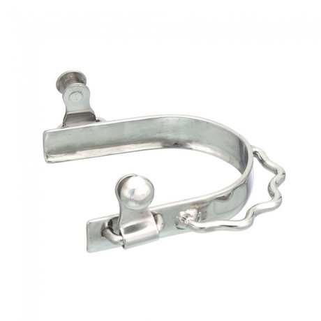 JTI Kelly Silver Star stainless steel sidewinder bumper kid spurs for youth western riding