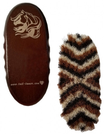 Tail Tamer Wood Series Small Oval Horse Hair Brush