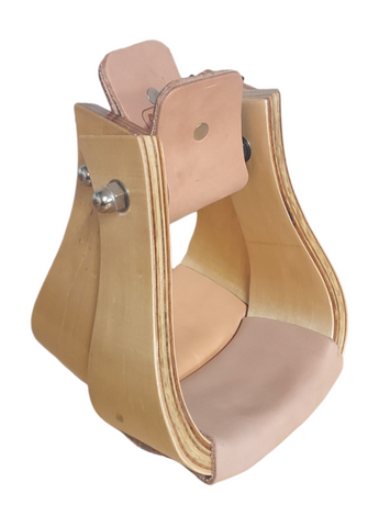 American Heritage Equine 3" Wooden Roper Stirrups 