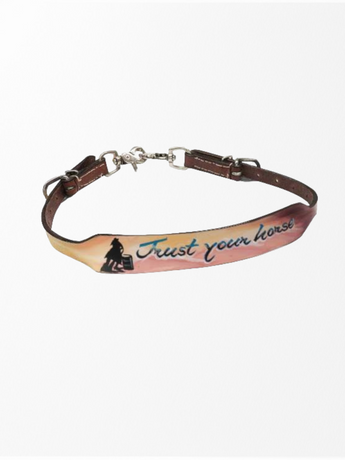 Showman Hand Painted Trust Your Horse Wither Strap 19454 Showman Hand Painted Trust Your Horse Wither Strap 19454