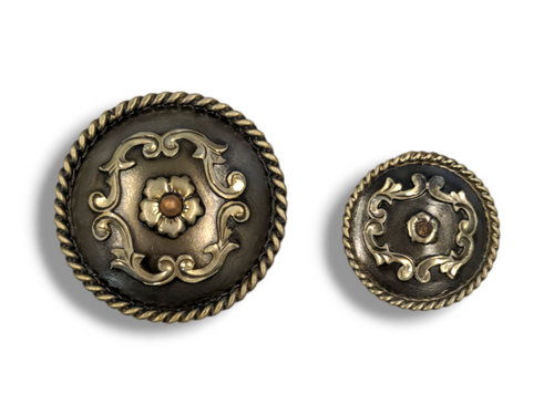 Wildfire Saddlery Rustic Floral Concho 