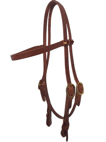 Schutz Brothers Quick Change Browband Headstall – Premium Western Leather Bridle 5055BHL