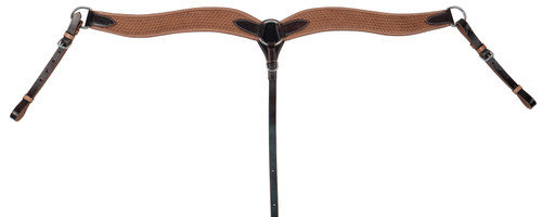 Buffalo Leather Shaped Western Breast Collar Basket Stamp Tooling 