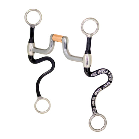 Partrade Trading Company Diamond Back S Shank Hinged Port Bit Partrade Trading Company Diamond Back S Shank Hinged Port Bit