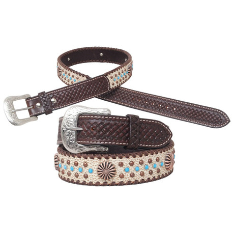 Circle Y Western Belt Dakota Pinwheel Design  Circle Y Western Belt Dakota Pinwheel Design