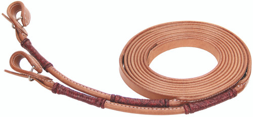 Buffalo Leather Split Reins Light Oil 