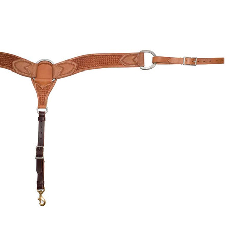 Partrade Trading Company 2-3/4" Golden Leather Spider Stamp Breast Collar Western Tack WS2101060202234