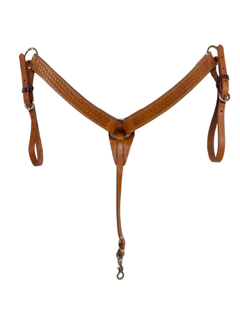 HR Saddlery Western Pony Breast Collar Basket Tooling 6050-BSK-01