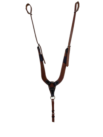 HR Saddlery Pulling Collar Running W Border 6059-RP-04 HR Saddlery Pulling Collar Running W Border 6059-RP-04
