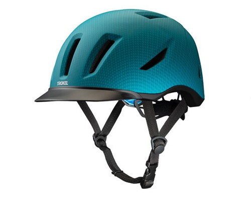 Troxel Helmet Terrain Design Teal Carbon