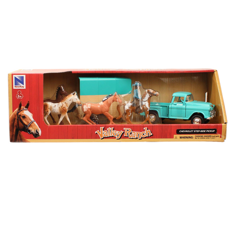 MF Western Chevy Pickup 1995 and Horse Trailer Set