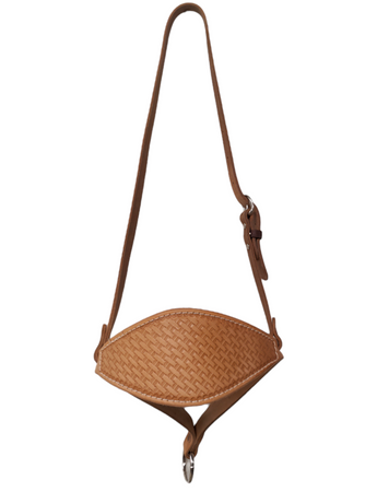 HR Saddlery Basket Weave Tooling Bronc Noseband