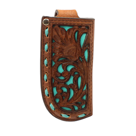 Brown Leather Knife Sheath / Western Style Knife Sheath Handcrafted by  Pegcity Leather / READY TO SHIP / Custom Tooled Knife Sheath 