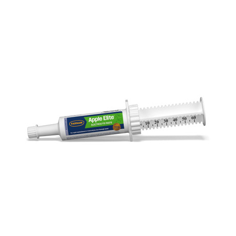 Farnam Apple Elite Electrolyte Paste 60cc syringe horse hydration supplement apple flavored
