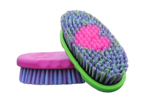 Professionals Choice Poly Dense Medium Bristle Brush with Heart Design