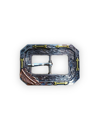 Trigg Leather Feather and Arrow Buckle