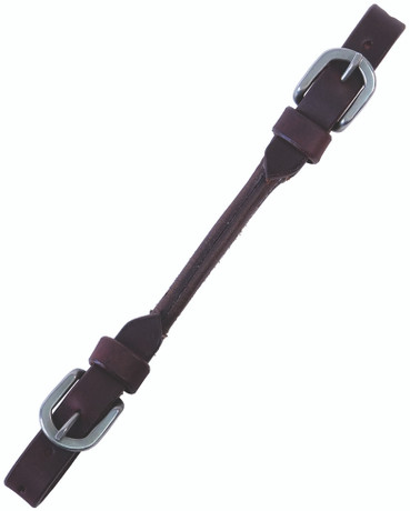 Buffalo Leather Plain Round Latigo Curb Strap