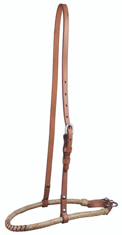 Buffalo Leather Natural Rawhide Noseband Light Oil