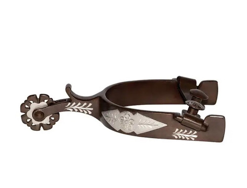Partrade Santa Fe Poinsettia Medium Spur 287153 – Western Riding Spurs with Engraved Detail Partrade Santa Fe Poinsettia Medium Spur 287153 – Western Riding Spurs with Engraved Detail