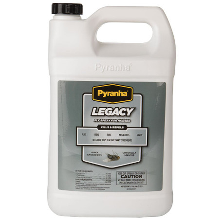 Pyranha Legacy horse fly spray gallon sweat resistant insect repellent for horses