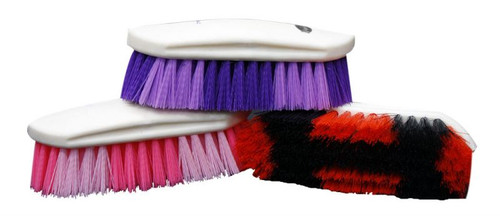 Showman Plastic Handle Medium Bristle Body Brush