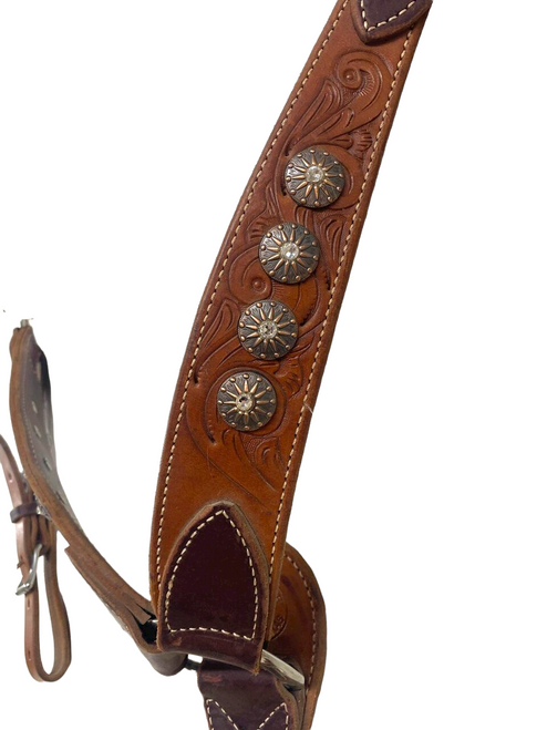 Hide & Leather Crystal Concho Bronc Halter – Cowgirl Barn & Tack