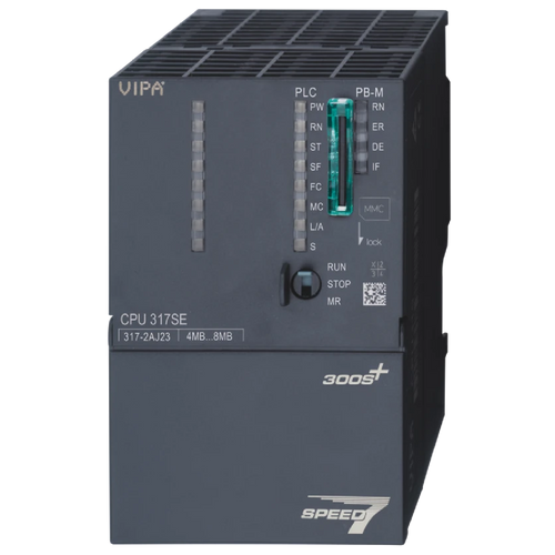VIPA 317-2AJ23 - CPU 317SE/DPM, SPEED7, 4MB-8MB, PROFIBUS-DP Master, PtP Interface, configurable in STEP7 and TIA Portal. Replacement for Siemens 6ES7 317-2AK14-0AB0.