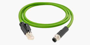 PROconnect Patch Cable | RJ45-M12-D - 2x2 AWG24/7 Cat. 5 140001000