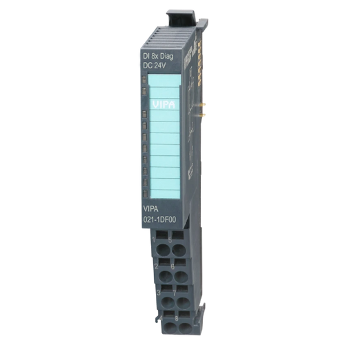 VIPA 021-1DF00 - SM021 Digital Input Module, 8DI, 24VDC, Detection of wiring errors