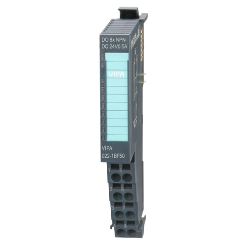 VIPA 022-1BF50 - SLIO SM022 Digital Output Module, 8DO, 24VDC Sinking, 0.5A