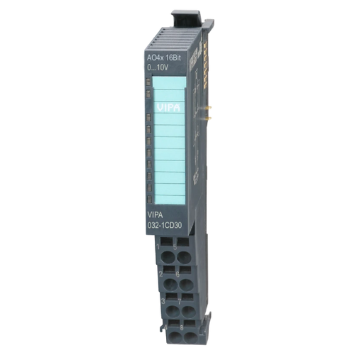 VIPA 032-1CD30 - SLIO SM032 Analog Output Module, 4AO, 16 Bit, 0-10V
