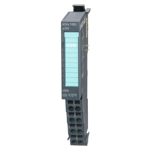 VIPA 032-1CD70 - SLIO SM032 Analog Output Module, 4AO, 16 Bit, +/-10V