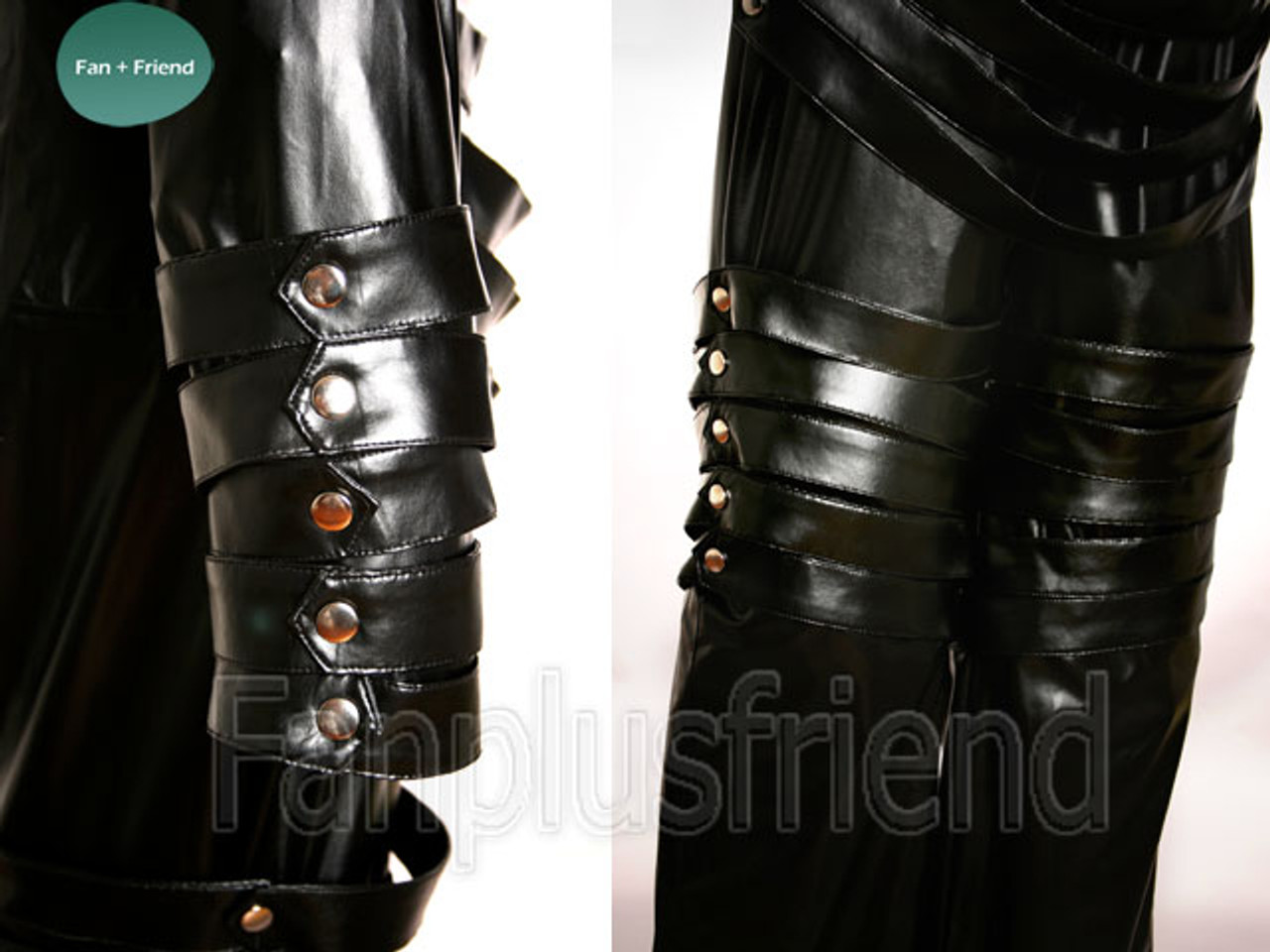 Hellsing Cosplay, Alucard Black Leather Bodysuit Set